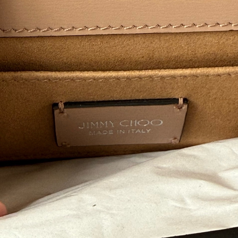 Jimmy Choo Pink Crossbody Bag with Sparkling Hardware - Picture 8 of 12